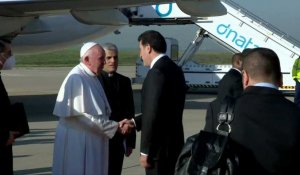 Le pape arrive dans la région kurde autonome d'Irak