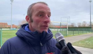 David Bridoux, entraîneur d'Arras déçu après l'élimination