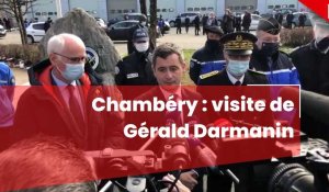 Visite du ministre de l'Intérieur Gérald Darmanin à Chambéry