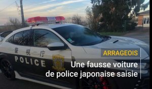 Arras : insolite, une fausse voiture de police japonaise saisie par les gendarmes 