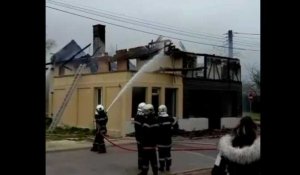 incendie d'une maison à Brévonnes