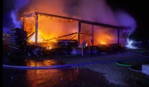 La scierie de Vandeuil-Caply victime d'un grave incendie