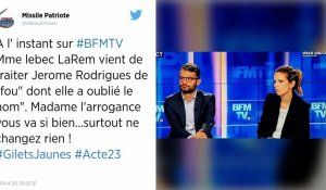 Gilets jaunes : un député LREM qualifie Jérôme Rodrigues de « débile profond » en direct