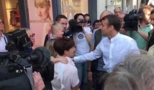 Macron au Touquet, bain de foule