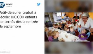 Opération "petit-déjeuner gratuit à l'école" : l'Etat débloque 6 millions d'euros pour 2019