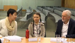 Climat: Greta Thunberg à Westminster pour des discussions