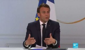 "Le mouvement des Gilets jaunes a été récupéré par les violences de la société" : Emmanuel Macron