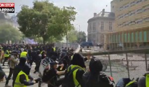 1er mai : les black blocs attaquent le commissariat du XIIIe arrondissement (vidéo)
