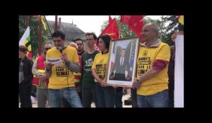 Le Mans. Le portrait du président ressort à l'issue de la manif du 1er mai