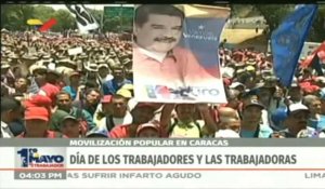 1er mai: des milliers dans les rues de Caracas pour soutenir Maduro