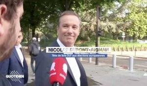 Nicolas Dupont-Aignan met un gros vent à un journaliste (Quotidien) - ZAPPING TÉLÉ DU 30/04/2019