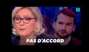 Les Insoumis se sont fait remarquer derrière Marine Le Pen pendant le débat