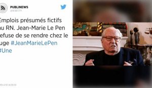 Emplois présumés fictifs au RN. Jean-Marie Le Pen refuse de se rendre chez le juge