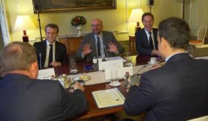 Sommet extraordinaire sur le Brexit: images du tour de table