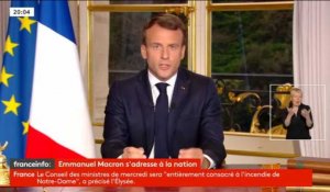 L'allocution d'Emmanuel Macron 16/04/2019