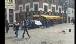 Manifestation contre Uber à Lille