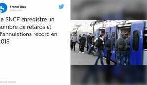 La SNCF a battu ses records de retards et d'annulations en 2018