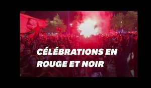 PSG-Rennes: l&#39;explosion de joie des supporters bretons
