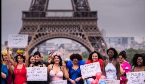 Grossophobie : les femmes ont défilé en lingerie devant la Tour Eiffel