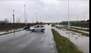 Dourges : inondation à Delta 3, la route toujours impraticable