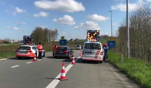 Frontière France Belgique - Contrôle par la police du trafic 