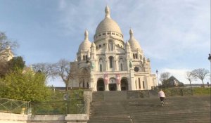 Coronavirus: à Paris, le Sacré-Coeur déserté au 22e jour de confinement