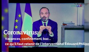 Coronavirus: confinement, vacances, bac ... les déclarations d'Édouard Philippe sur TF1