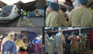 Coronavirus: départ d'un nouveau TGV médicalisé pour soulager les hôpitaux alsaciens