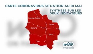 Coronavirus : La carte de la situation sanitaire pour les Hauts-de-France