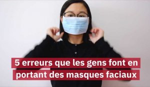 5 erreurs que les gens font en portant des masques faciaux