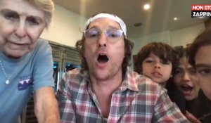 Coronavirus : Matthew McConaughey anime un bingo virtuel avec des retraités (Vidéo)