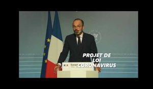 Édouard Philippe détaille les mesures du projet de loi coronavirus