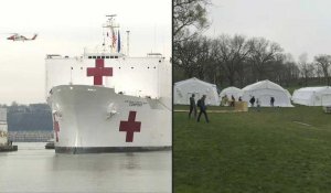 Coronavirus: à New York d'un navire militaire et un hôpital de campagne dans Central Park pour soulager les hôpitaux