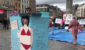 Lille : les militants d'Extinction Rebellion manifestent contre le projet de la friche Saint-Sauveur
