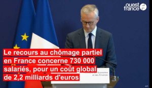 Coronavirus. 730 000 salariés au chômage partiel, la conférence de presse de Bruno Le Maire