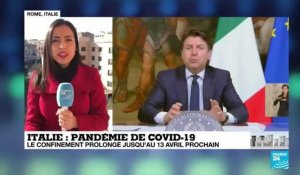 Coronavirus : L'Italie prolonge son confinement jusqu'au 13 avril