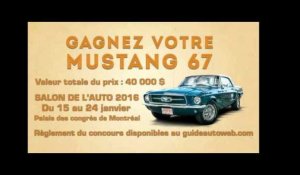 Courez la chance de gagner une Mustang 67