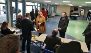 Marine Le Pen est venue voter à Hénin-Beaumont