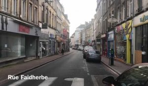 Les rue de Boulogne-sur-Mer partiellement désertes
