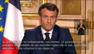 Coronavirus: toute infraction aux règles de déplacements réduits "sera sanctionnée" (Macron)