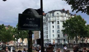 Inauguration de la place de Jerusalem à Paris