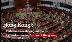 Hong Kong : Parlement envahi, dégradations... La tensions monte d'un cran à Hong Kong