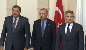 Erdogan rencontre à Sarajevo les membres de la présidence tripartite de Bosnie