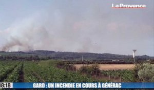 Gard : un incendie se propage à Générac