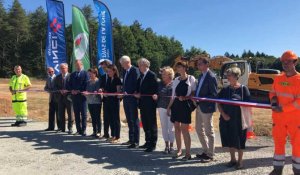 Inauguration du chantier du futur échangeur de l'Huisne sarthoise sur l'A11