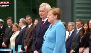Angela Merkel prise de violents tremblements pour la troisième fois (Vidéo)