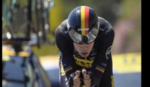 Tour de France: la terrible chute du Belge Wout Van Aert dans le chrono 