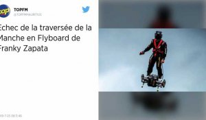 Franky Zapata, « l'homme volant », tombe à l'eau lors de sa traversée de la Manche