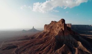 L'Arabie Saoudite présente le chantier du parc d'attraction de Qiddiya
