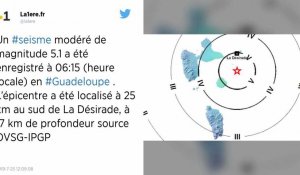 Guadeloupe. Séisme de magnitude 5,1 au large de l'île